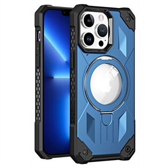 For iPhone 13 Pro telefondeksel Støtsikkert støttedeksel Anti-dråpe PC+TPU mobiltelefon magnetisk deksel