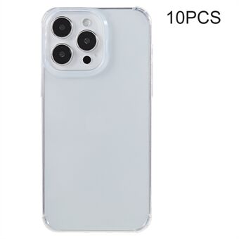 10 stk for iPhone 13 Pro forsterkede hjørner telefonveske 0,8 mm Ultratynn vannmerkefritt TPU-deksel