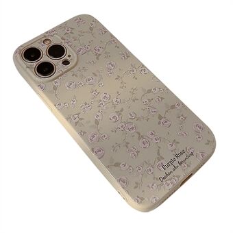 For iPhone 13 Pro Retro Blomstermønster TPU-telefonveske Beskyttende telefondeksel