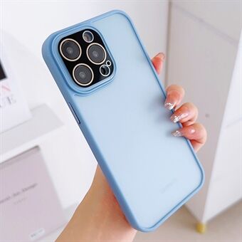 For iPhone 13 Pro Skin-touch PC+TPU-telefonveske Glasslinsebeskytter Mobiltelefondeksel