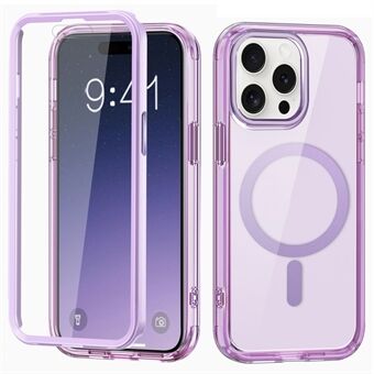 For iPhone 13 Pro Magnetisk Etui PC+TPU Full Beskyttelse Telefondeksel med PET Skjermfilm