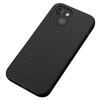 Carbon Fiber Texture Leather Protective Mobile Phone Case Bakdeksel for iPhone 13 mini 5,4 tommer