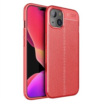 Litchi Texture fleksibel TPU-beskyttelsesdeksel til iPhone 13 mini 5,4 tommer