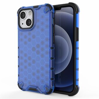 Honeycomb Design Støtsikker TPU + PC Hybrid Deksel for iPhone 13 mini 5,4 tommer