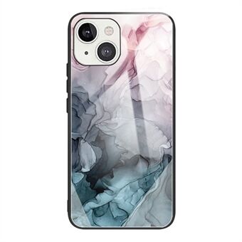 Drop-resistent glass + TPU kombimønster utskrift Hybrid deksel for iPhone 13 mini 5,4 tommer