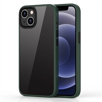 Gjennomsiktig hard PC-bakside + TPU Hybrid-deksel Fallsikkert deksel Shell Protector for iPhone 13 mini 5,4 tommer