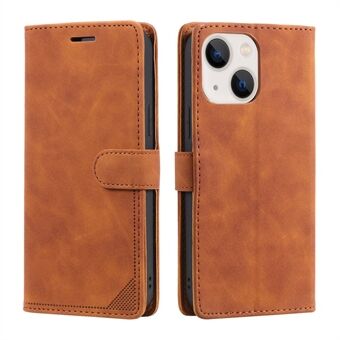 Tyverisikring sveipende design lommebokstativ Stand for iPhone 13 mini - Brown