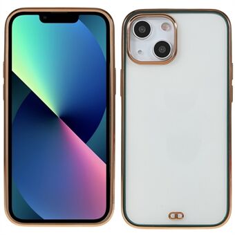 Galvanisering presis utskjæringslys Slitesterk myk TPU-telefonveske Shell for iPhone 13 mini - Green