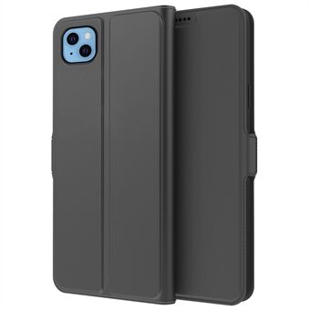 For iPhone 13 mini 5,4 tommers PU-skinn+TPU Anti-sjokk magnetisk telefonveske Stand godt beskyttet deksel