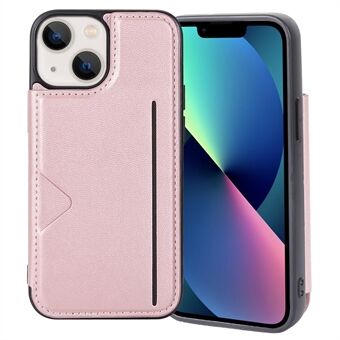 HANMAN Mika-serien for iPhone 13 mini 5,4 tommers mobildekselkortspor PU-skinnbelagt TPU-telefonbeskyttelsesveske