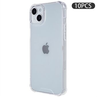 10 STK For iPhone 13 mini Anti- Scratch telefondeksel Slankt 1,5 mm telefondeksel Akryl+TPU klart mobiltelefonskall