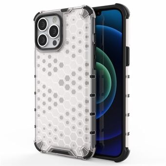 Honeycomb Design TPU + PC Hybrid Deksel Telefonbeskyttelsesdeksel for iPhone 13 Pro Max 6,7 tommer