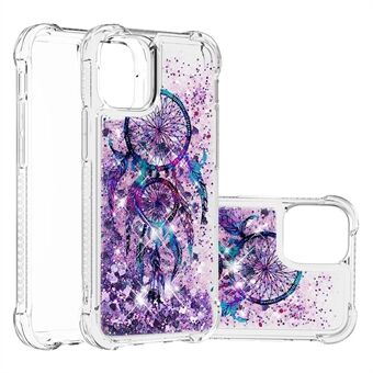 Søt mønster flytende Quicksand-serien Bling Sparkle Soft TPU-beskyttelsesdeksel for iPhone 13 Pro Max 6,7 tommer