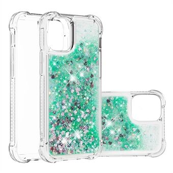 Flytende Quicksand Clear, myk TPU-støtfanger Støtsikkert beskyttelsesdeksel for iPhone 13 Pro Max 6,7 tommer