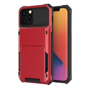 Flip Design Anti-drop kortholder TPU + PC Hybrid-deksel for iPhone 13 Pro Max 6,7 tommer