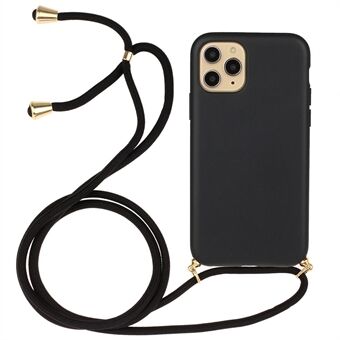 For iPhone 13 Pro Max 6,7-tommers Fleksibel TPU + Hvetehalm Beskyttende Telefondeksel med Multifunksjonell Stropp