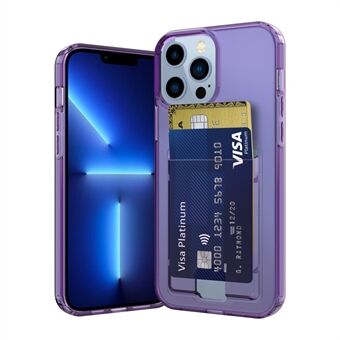 GW18-kortholder Gjennomsiktig fortykket telefon TPU-deksel for iPhone 13 Pro Max 6,7 tommer