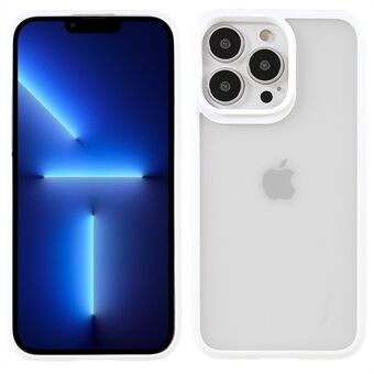 Matte Series Slim Light Anti-fingeravtrykk Drop-proof Clear Akryl Bakside + TPU-ramme Telefondeksel for iPhone 13 Pro Max 6,7 tommer