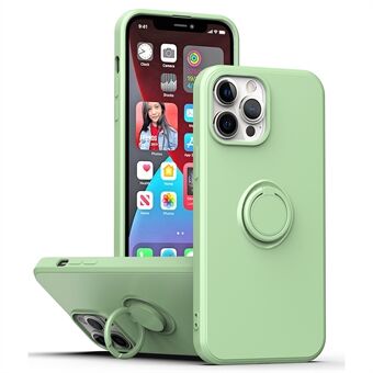 Protective Case for iPhone 13 Pro Max 6.7 inch, Drop-proof Rubberized TPU Phone Cover with Ring Kickstand