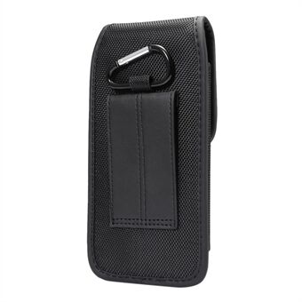 For iPhone / Samsung / Huawei 6,4-6,9 tommers mobiltelefon bæreveske Midjeveske Nylon stoff belte hengende veske med kortspor