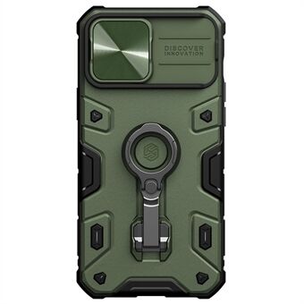 NILLKIN CamShield Armor Pro -deksel for iPhone 13 Pro Max 6,7 tommer MagSafe trådløs lading, hard PC, mykt TPU Hybrid Kickstand-deksel