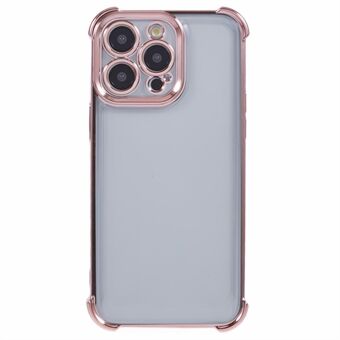 For iPhone 13 Pro Max TPU-etui Klart anti-fall deksel til telefon med sidehjerte-mønster.