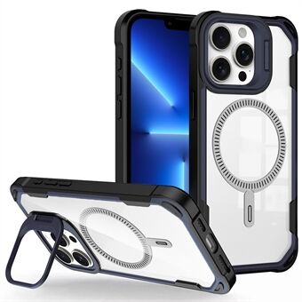 For iPhone 13 Pro Max-deksel PC+TPU+Akryl bakdeksel med linse-støtte kompatibel med MagSafe