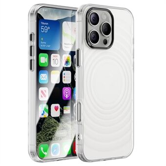 For iPhone 13 Pro Max Deksel Akryl+TPU Telefondeksel 3D Ripple Design Beskyttende