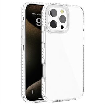 For iPhone 13 Pro Max Gjennomsiktig Telefondeksel PC+TPU Skall Ripebestandig Telefondeksel