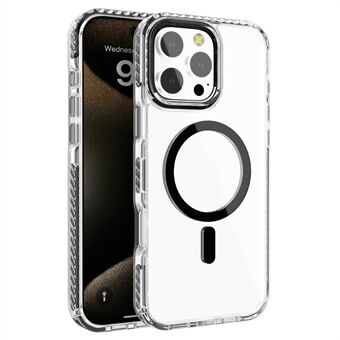 For iPhone 13 Pro Max Klar Telefonskall PC+TPU Skall Kompatibel med MagSafe Telefondeksel