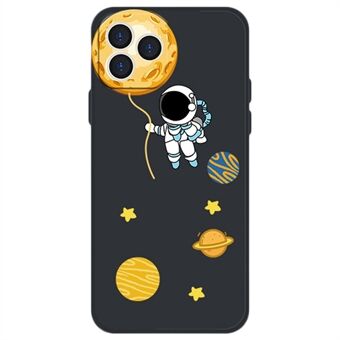 For iPhone 13 Pro Max 6,7 tommer tegneserie Astronaut Planet Pattern TPU-deksel Anti Scratch mobiltelefondeksel