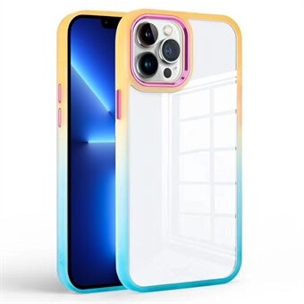 For iPhone 13 Pro Max 6,7 tommer TPU+PC Gradient Telefonveske Gjennomsiktig støtsikkert deksel