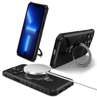 TPU+PC-telefondeksel for iPhone 13 Pro Max 6,7 tommers Kickstand-telefondeksel Kompatibel med MagSafe-lader