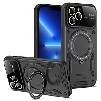 Anti-fall-deksel til iPhone 13 Pro Max 6,7 tommer Kompatibel med MagSafe PC+TPU Kickstand telefondeksel