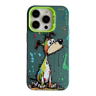 For iPhone 13 Pro Max Graffiti Animal Pattern Case PC+TPU støtdempende telefondeksel