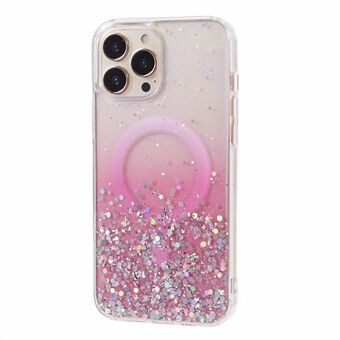 JTW-serien For iPhone 13 Pro Max 6.7 tommer TPU+Acrylic Etui Kompatibel med MagSafe Glitter Epoxy Anti-falle Telefondeksel