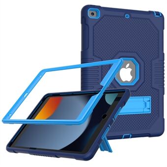 Kontrastfarge PC + TPU + Silikon Støtsikker Anti-Drop Kickstand Design nettbrettdeksel for iPad 10.2 (2019) / (2020) / (2021)