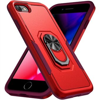 Defender Series PC + TPU Cellphone Case for iPhone 7 / iPhone 8 / iPhone SE 2020/2022, Phone Cover with Foldable Ring Kickstand