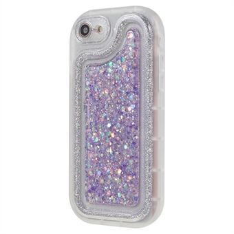 Glitter telefondeksel for iPhone 7 / 8 4,7 tommer / SE (2020) / (2022), mykt TPU epoksy støtsikkert deksel