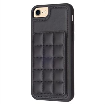 Style-BF24 kortholderveske for iPhone 6 / 6s / 7 / 8 / SE (2020) / SE (2022) Kickstand Leather+TPU telefondeksel