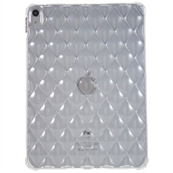 For iPad Air (2022) / (2020) Airbag Diamond Texture TPU-deksel Anti-slipp gjennomsiktig nettbrettetui