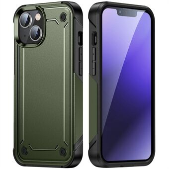 For iPhone 14 6,1 tommers militærklasse anti-fall beskyttende skall PC+TPU støtsikker telefonveske