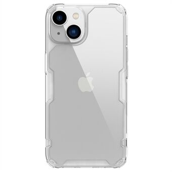 NILLKIN Nature Pro Series klart deksel for iPhone 14 6,1 tommer, Anti-slipp telefondeksel Hard Crystal PC Bakside Myk TPU Border Brønnbeskyttelse Mobiltelefonskall