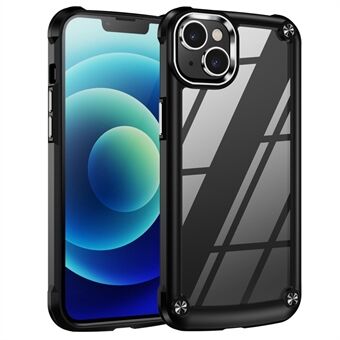 Fallsikkert telefondeksel for iPhone 14 6,1 tommer, PC+TPU mobiltelefon Hybrid bakdeksel