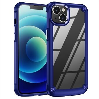 Fallsikkert telefondeksel for iPhone 14 6,1 tommer, PC+TPU mobiltelefon Hybrid bakdeksel