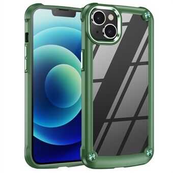 Fallsikkert telefondeksel for iPhone 14 6,1 tommer, PC+TPU mobiltelefon Hybrid bakdeksel