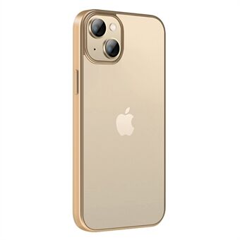 X-LEVEL For iPhone 14 6,1 tommer Nature Color Series Ultra Slim Sklisikkert Anti-fall telefonveske Scratch galvanisering Beskyttende bakdeksel for mobiltelefon