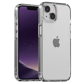 For iPhone 14 6,1 tommers anti-slipp krystallklart telefondeksel TPU+akryl Støtsikkert mobiltelefondeksel