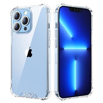 ATOUCHBO Transparent PC + TPU-deksel for iPhone 14 6,1 tommer, forsterket hjørne anti- Scratch telefondeksel