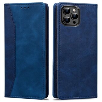 Business Style skjøtetelefondeksel for iPhone 14 6,1 tommer, Stand lommebok PU-skinn automatisk lukkende magnetisk beskyttelsesdeksel